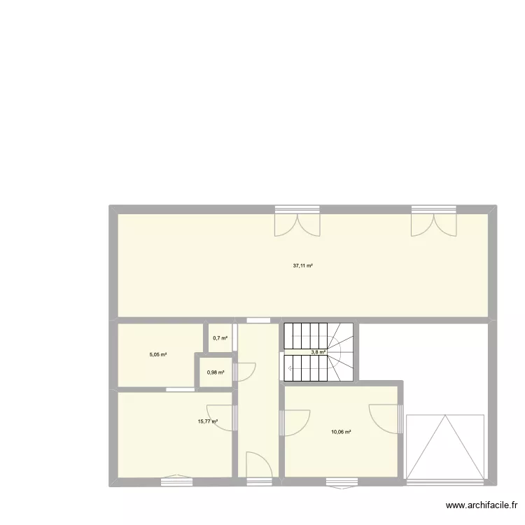 Plan Maison RDC modifi&eacute;.. Plan de 