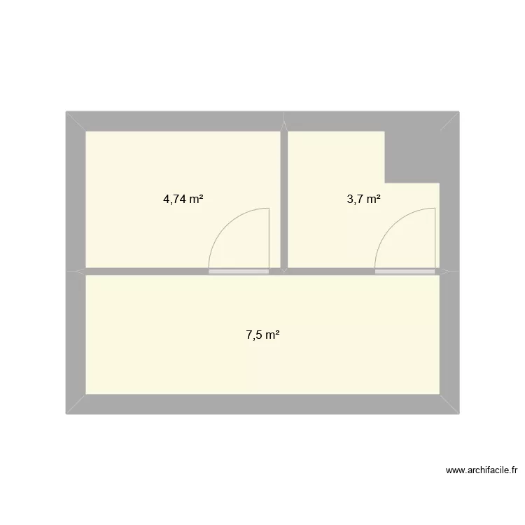 cellier maison. Plan de 
