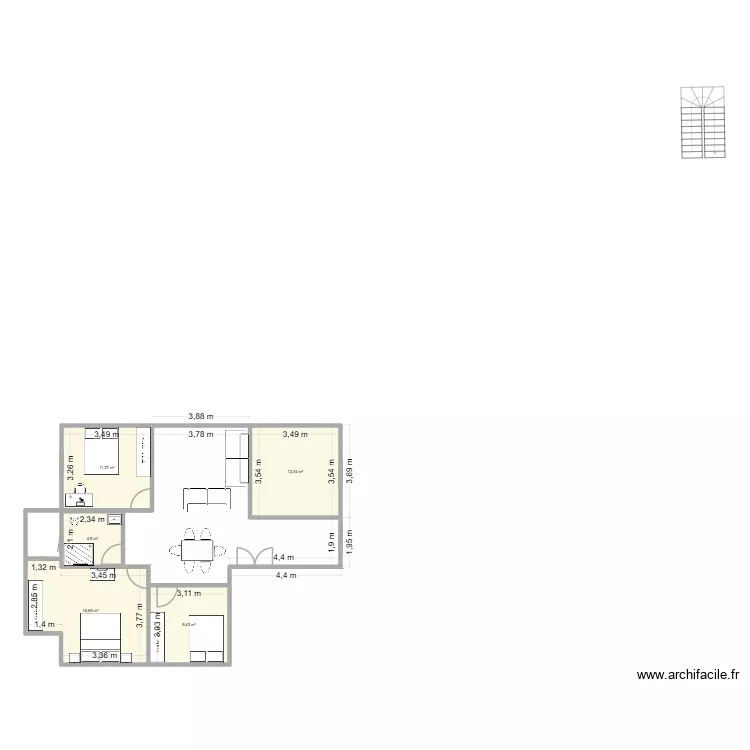 2 propo yosra. Plan de 5 et 55 m² 2 propo yosra. Plan de 5 et 55 m²