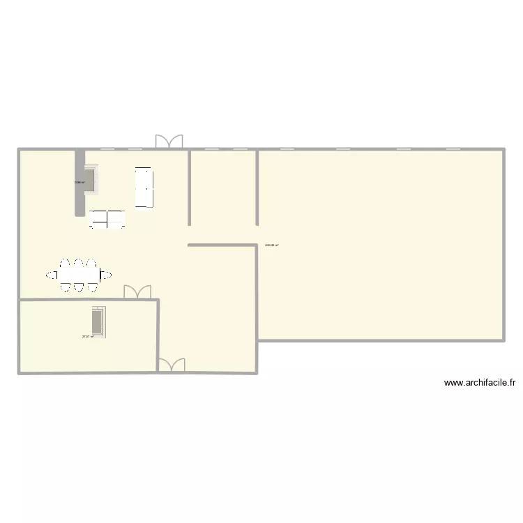 QUINSAC v1. Plan de 3  et 275 m²