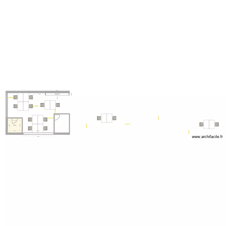 Plan Bureau 02. Plan de 1 et 5 m² Plan Bureau 02. Plan de 1 et 5 m²