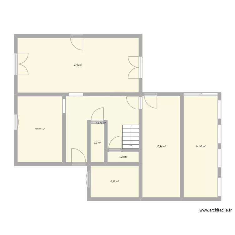 maison. Plan de 8  et 95 m²