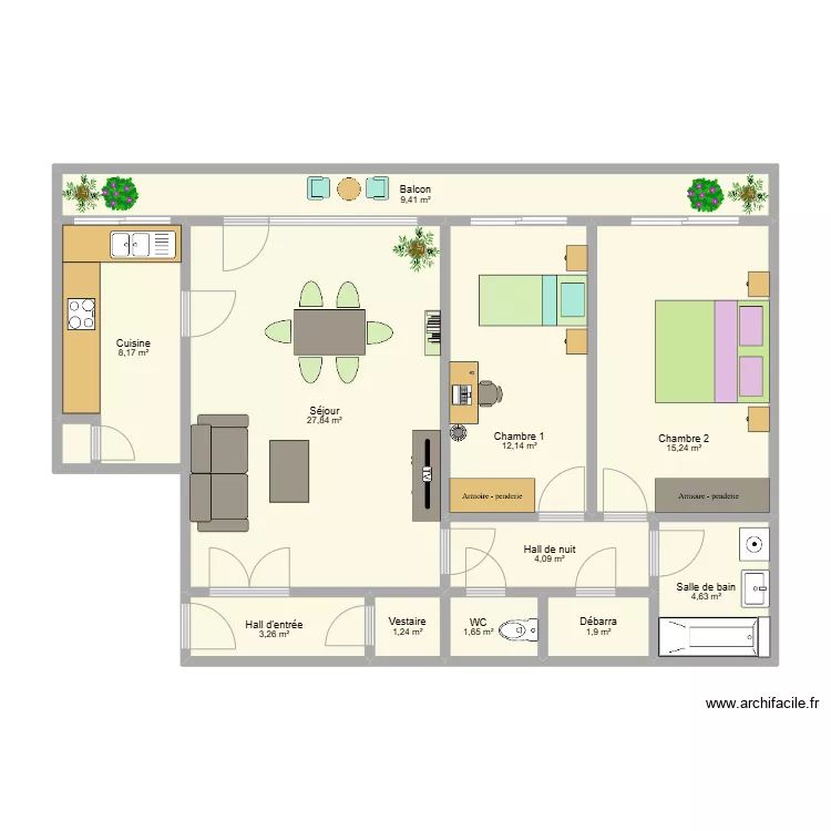 Bois Saint Jean 4/84. Plan de 