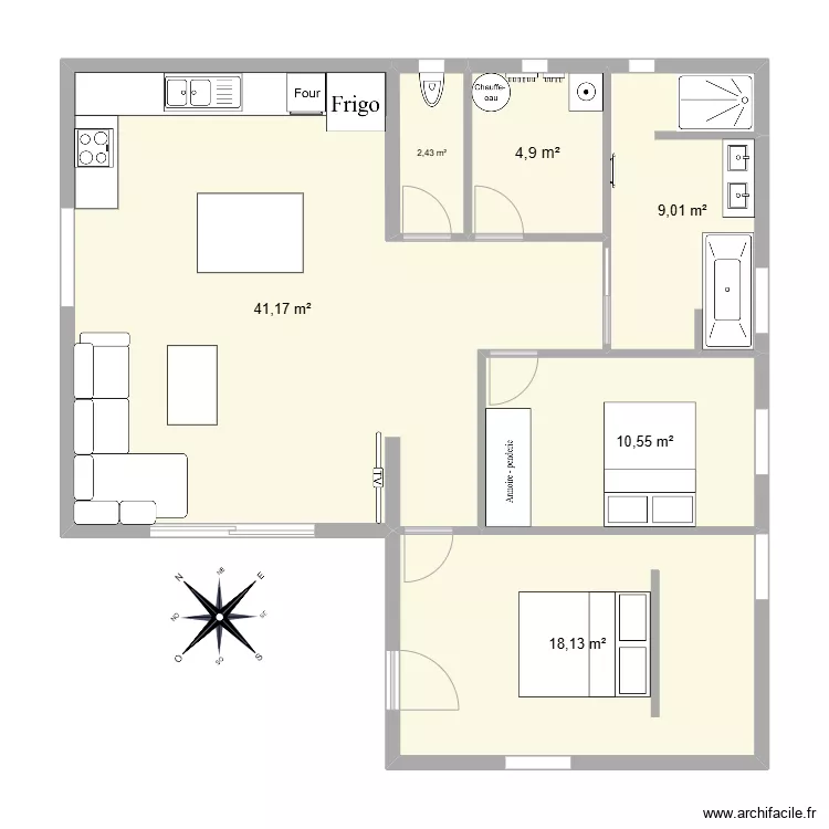 MAISON TARGON. Plan de 