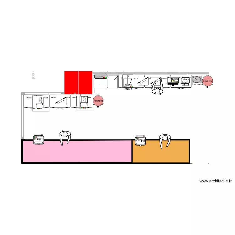 Arri&egrave;re Trad Illkirch. Plan de 