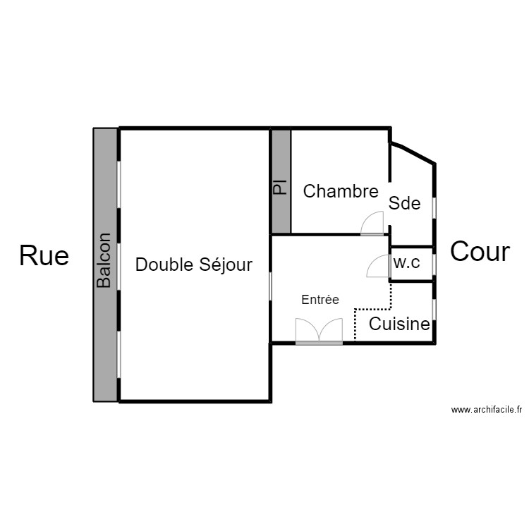 GONZALEZ2. Plan de 6 pièces et 231 m2