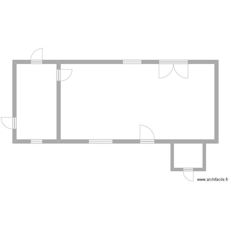 Namur 1-3 Atelier. Plan de 2 pièces et 70 m2