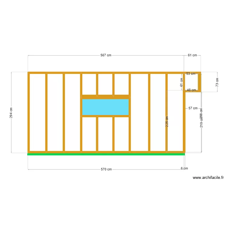 fa&ccedil;ade 4. Plan de 