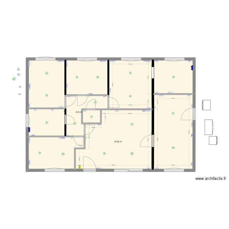 futur disposition + élec. Plan de 0 pièce et 0 m2