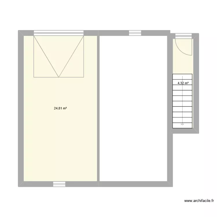 ducreux. Plan de 2 Pièces et 29 m²