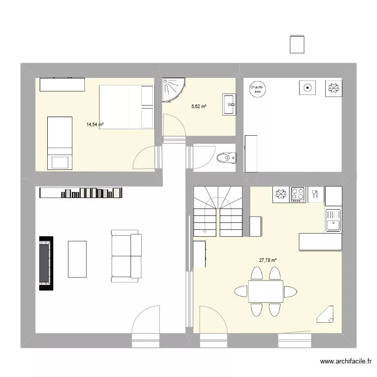 Forges V4 arri&egrave;re. Plan de 
