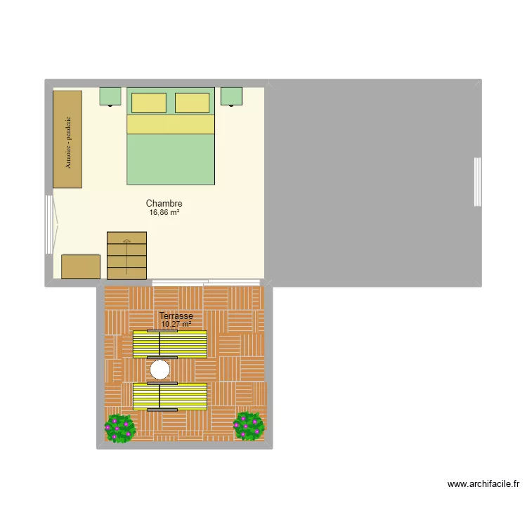 Plan grange 1er avec meubles. Plan de Plan grange 1er avec meubles. Plan de