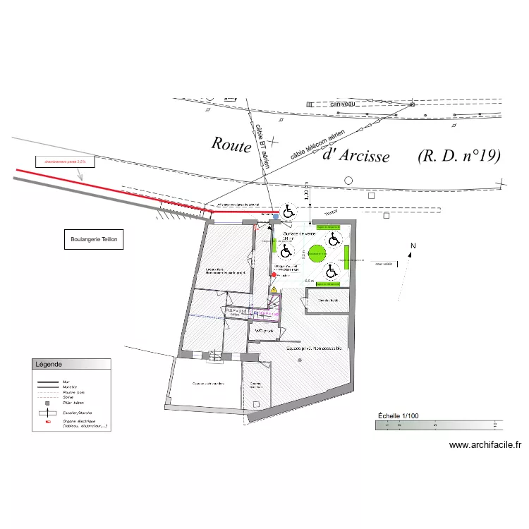 Plan accessibilit&eacute;. Plan de 