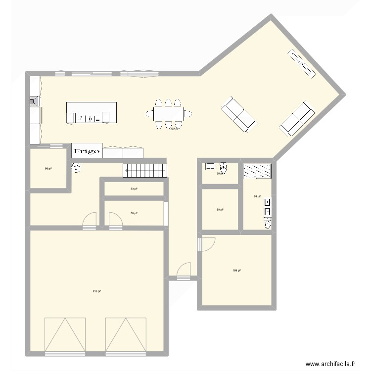 Simon 2026. Plan de 9 pièces et 222 m2