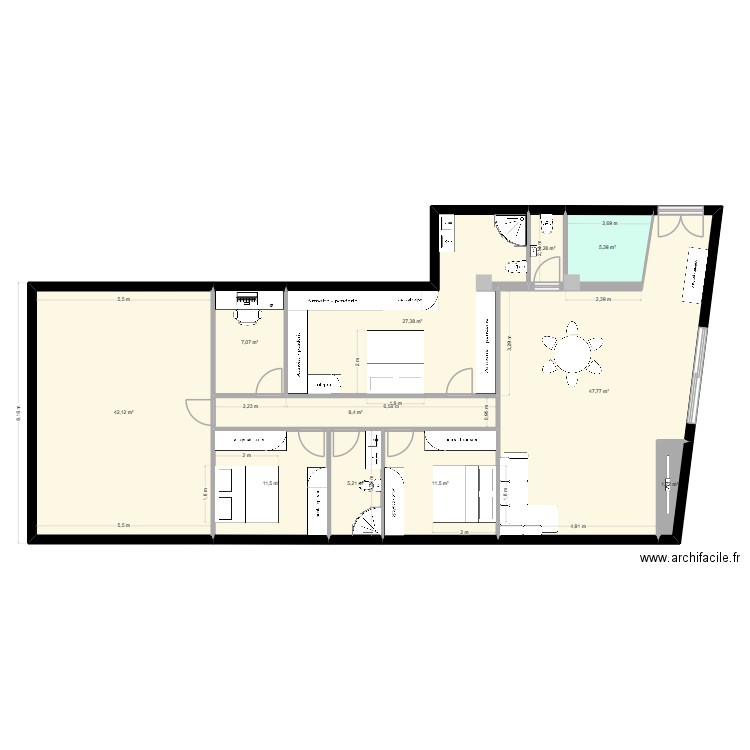 CALLOSA PLAN SOL 3. Plan de 11 pièces et 170 m2