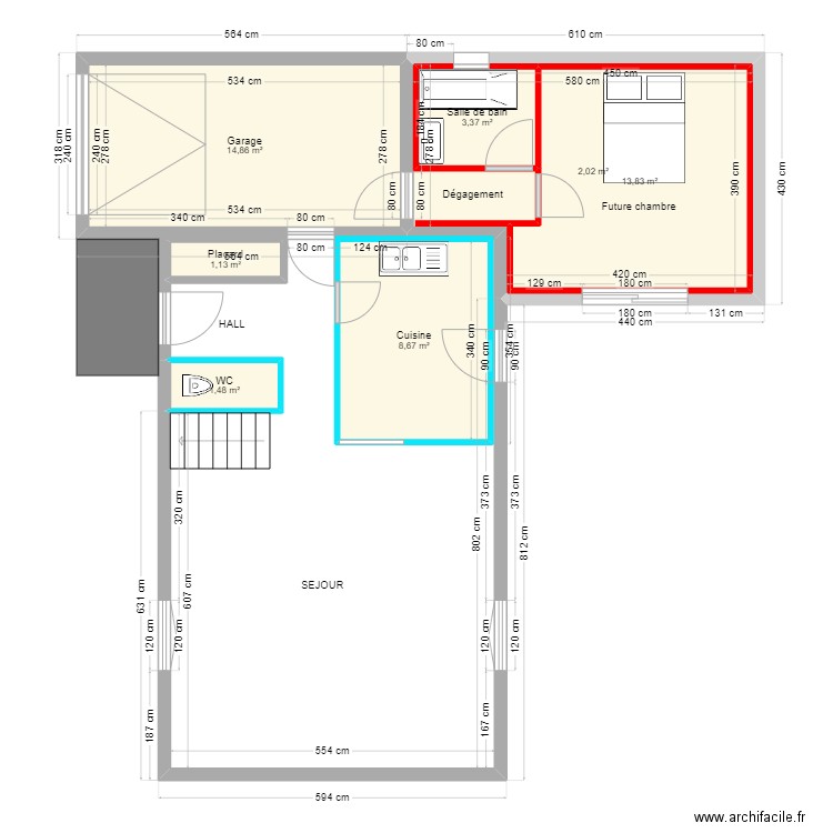PLAN ESSAI MAISON LAVIGNE. Plan de 0 pièce et 0 m2