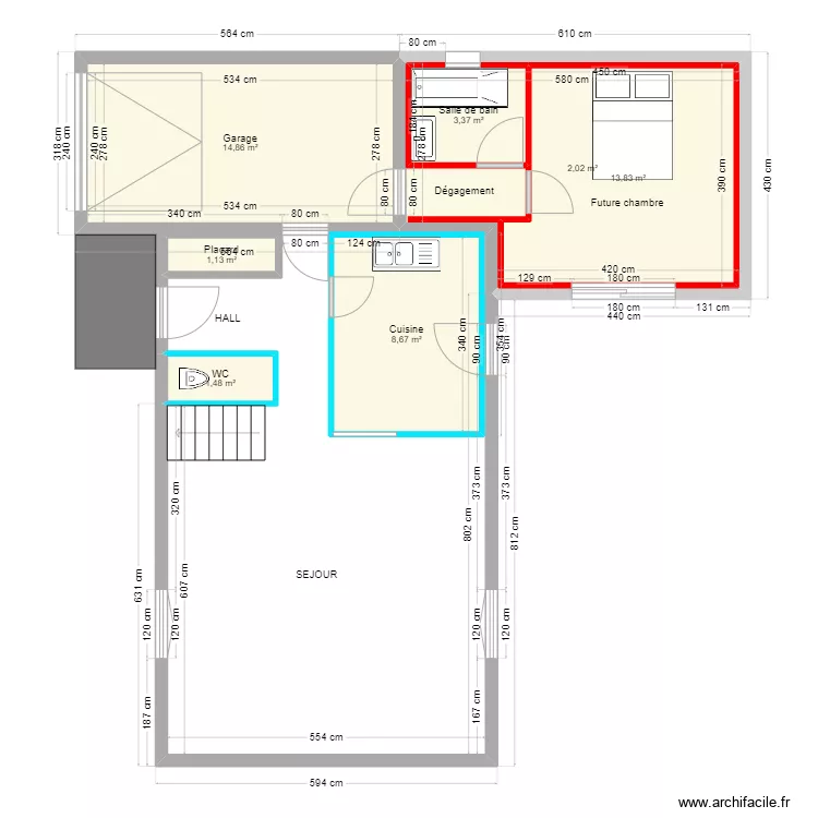 PLAN ESSAI MAISON LAVIGNE. Plan de 