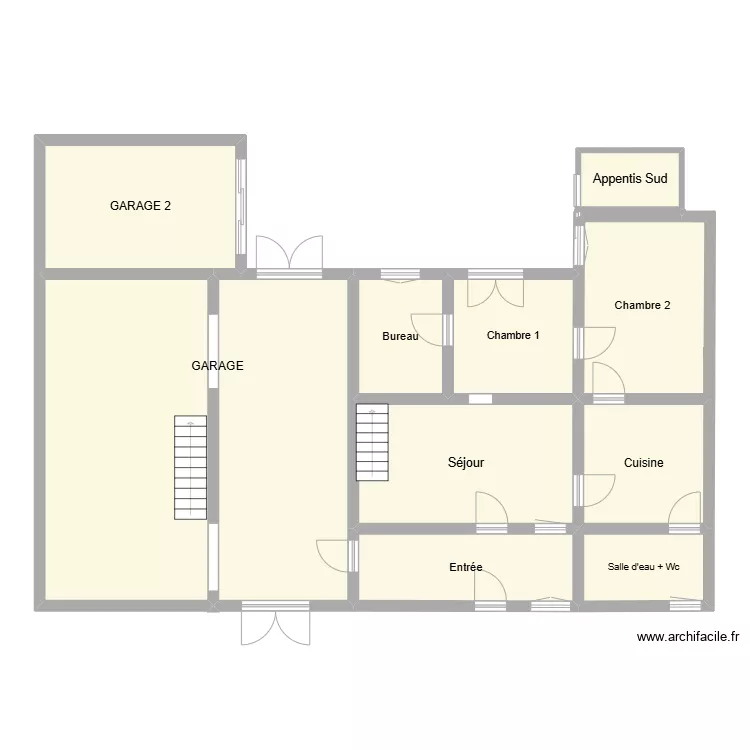M. Chevalier Rez-de-Chauss&eacute;e. Plan de 