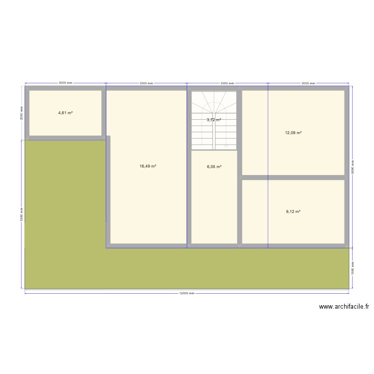 Ступино 2эт. Plan de 8 pièces et 167 m2