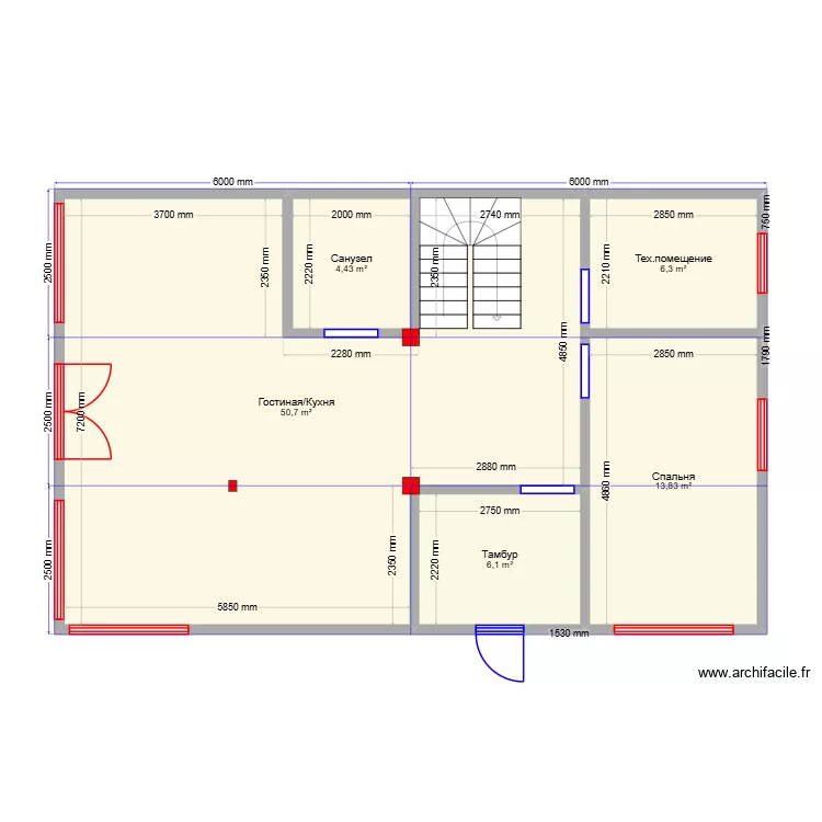 Ступино 2эт. Plan de 