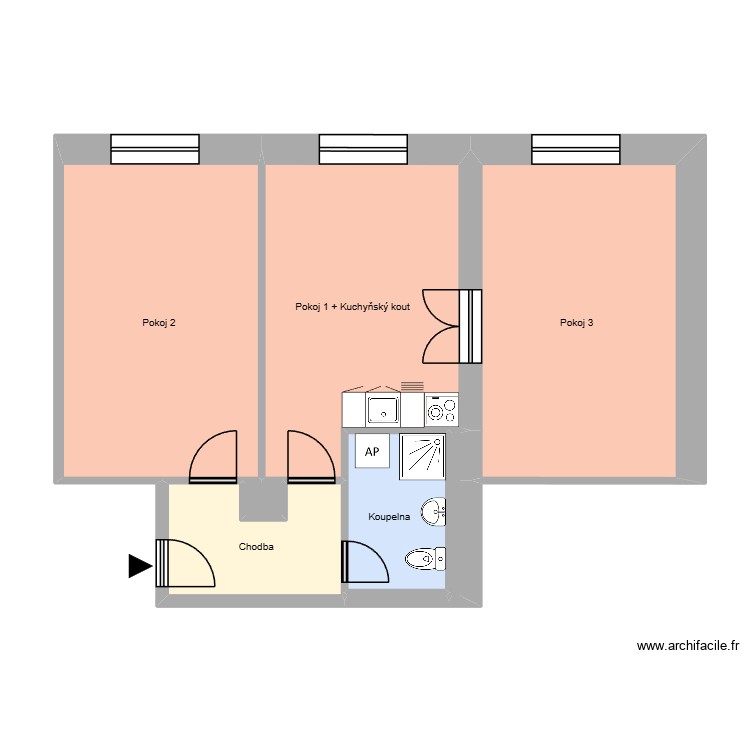 U stromovky 416, byt 10. Plan de 0 pièce et 0 m2