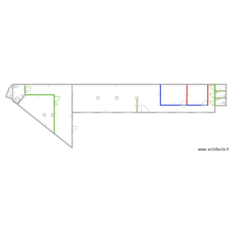 Douai . Plan de 9 pièces et 187 m2