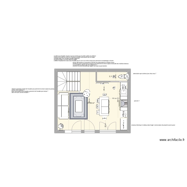 Rot version 14 decembre v18. Plan de 7 pièces et 69 m2