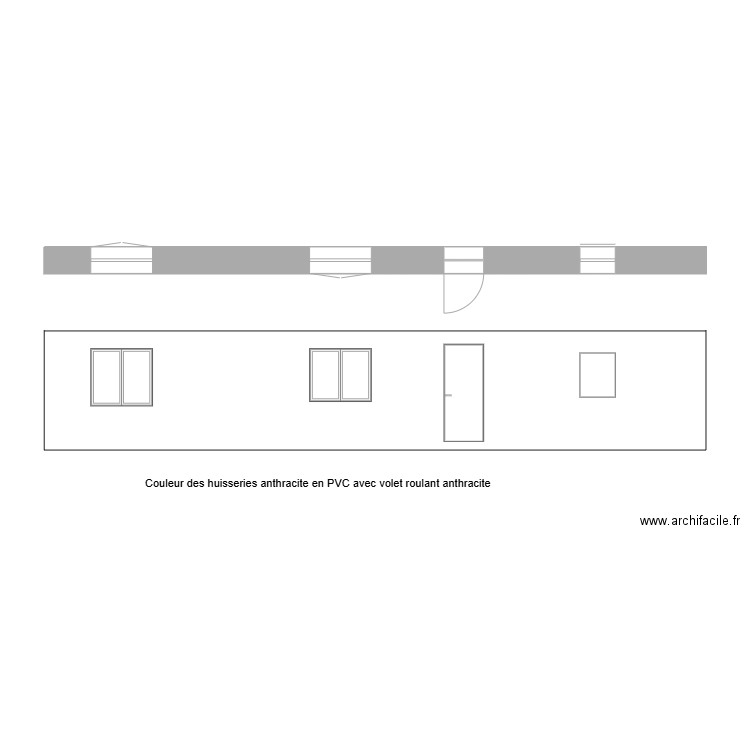 façade entrée après travaux. Plan de 0 pièce et 0 m2