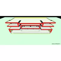 PLAN D'HOTEL MODERNE