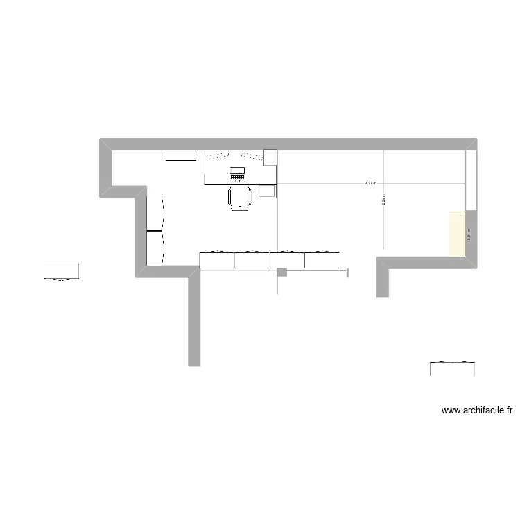 amenagement bureau bis. Plan de 