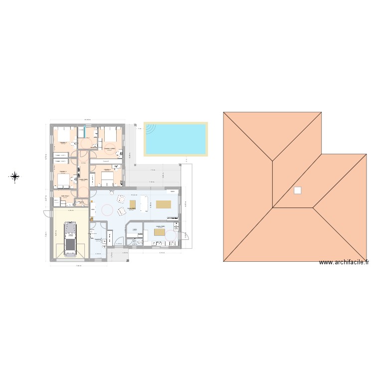 Gorisse PP11 sov. Plan de 14 pièces et 209 m2