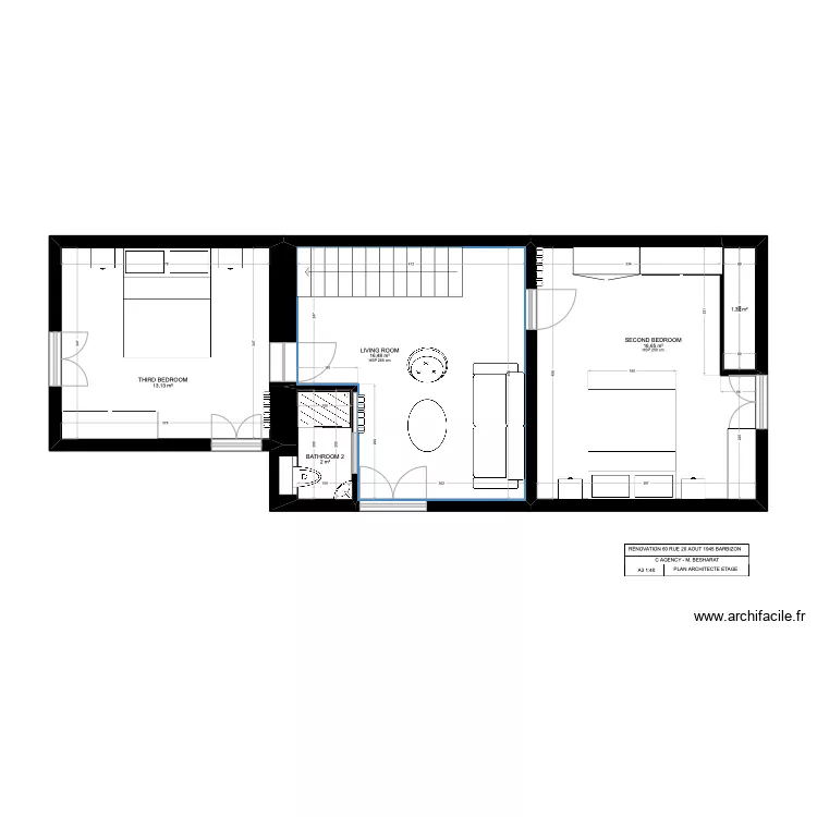 BARBIZON 888 PROJET &Eacute;TAGE. Plan de 