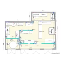 plan toilette en bas