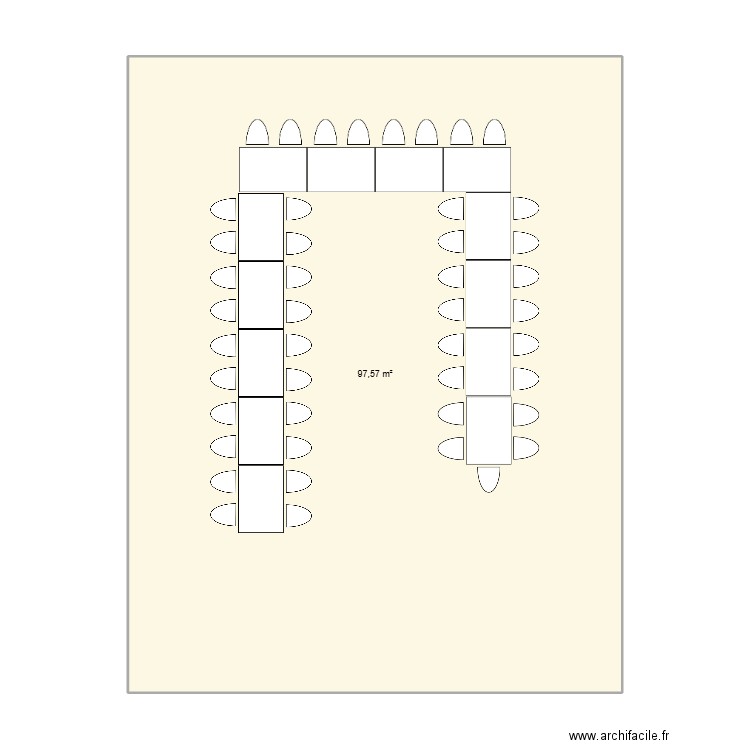 ANNIV. Plan de 1 pièce et 98 m2