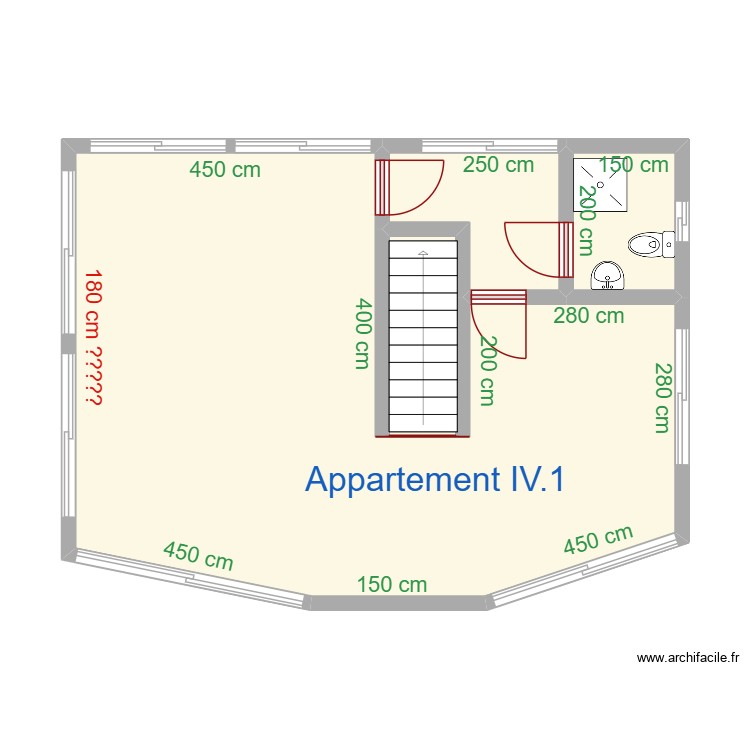 appartement IV donnees. Plan de 0 pièce et 0 m2