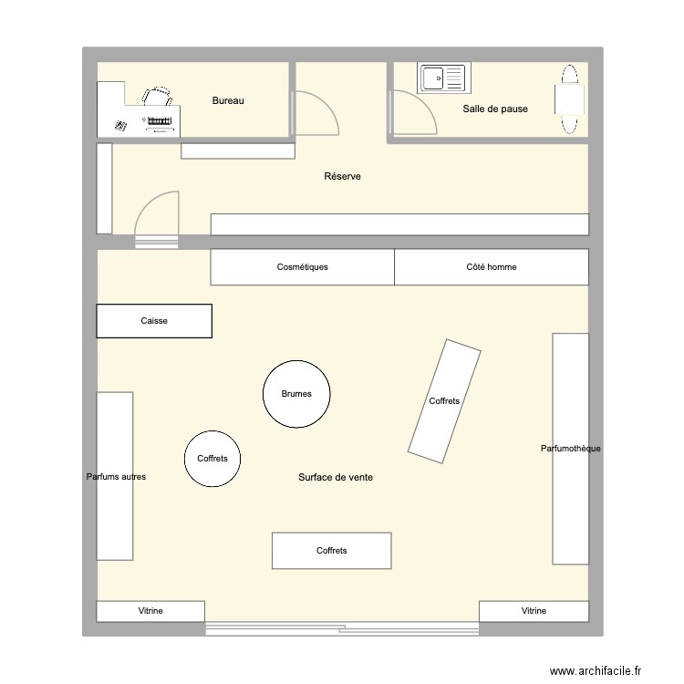 Adop. Plan de 4 pièces et 88 m2