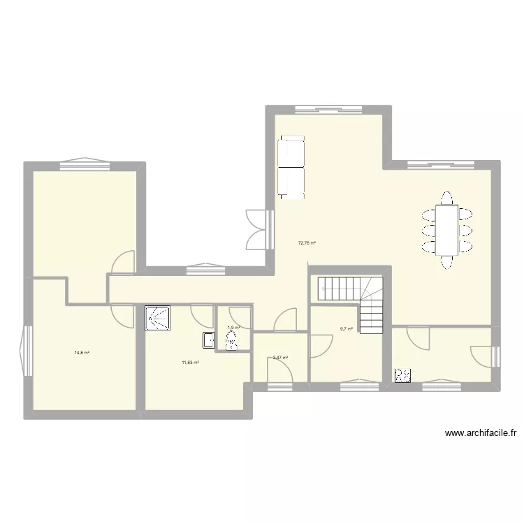 PLAN VENELLES ORIGINE. Plan de 6 et 114 m² PLAN VENELLES ORIGINE. Plan de 6 et 114 m²