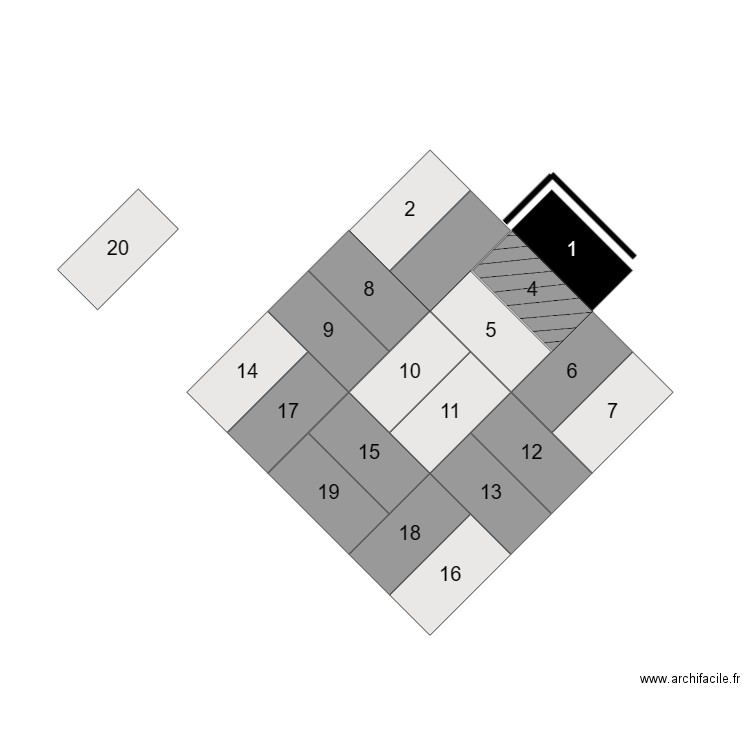 Acte II scène 1 - Acte III scène 1. Plan de 0 pièce et 0 m2