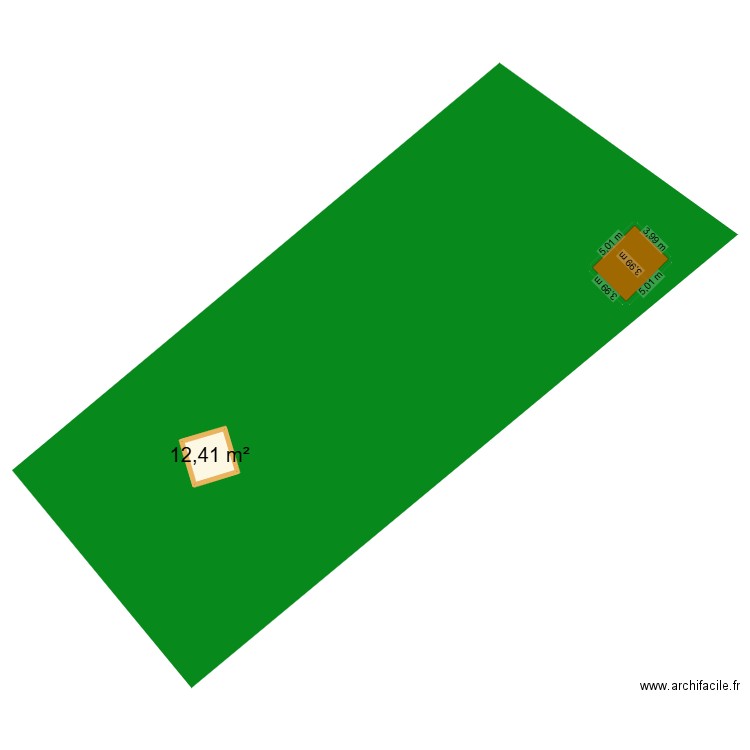 HAREL CHALET TEST 2. Plan de 1 pièce et 12 m2
