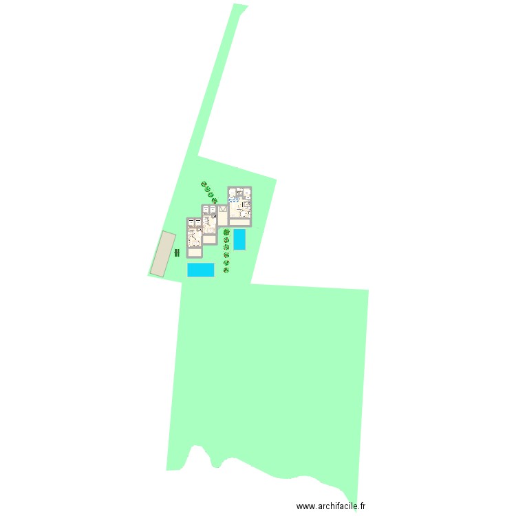 chalet JM 1. Plan de 24 pièces et 221 m2