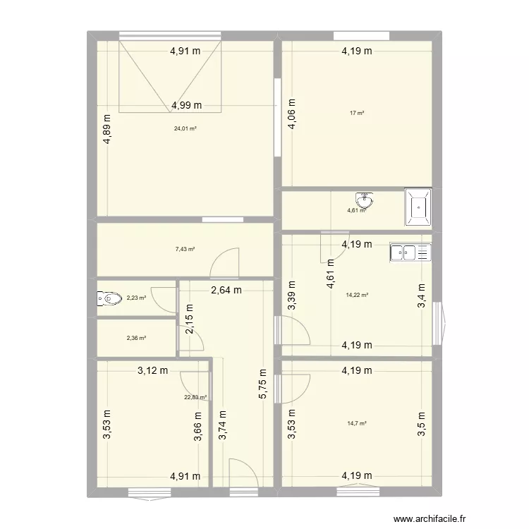 EXUPERY RDC EDL. Plan de EXUPERY RDC EDL. Plan de