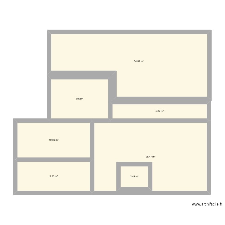 julia spa esthétique rdc. Plan de 7 pièces et 105 m2
