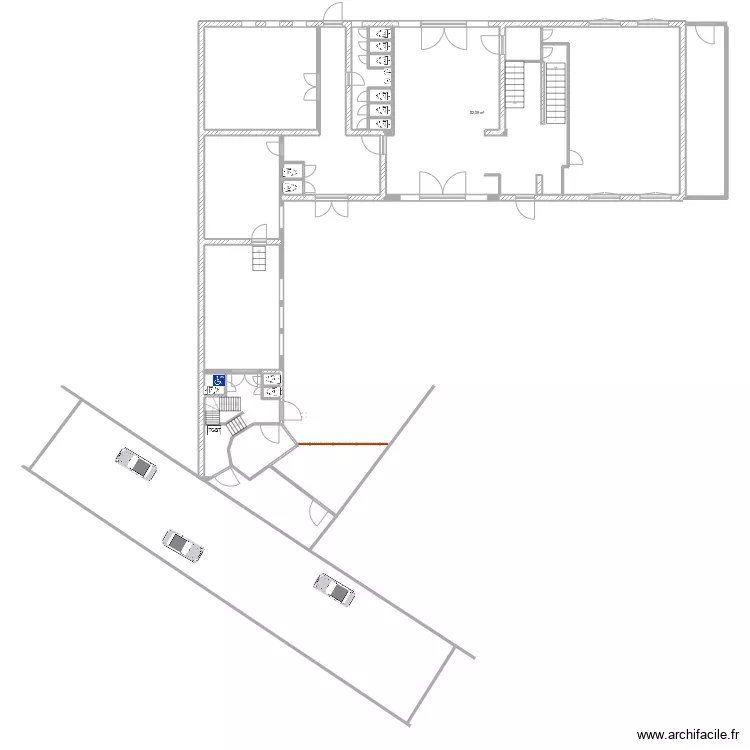 Ste Walburge RDC partie A. Plan de 