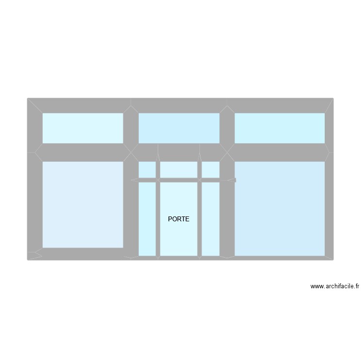 FACADE. Plan de 10 pièces et 25 m2