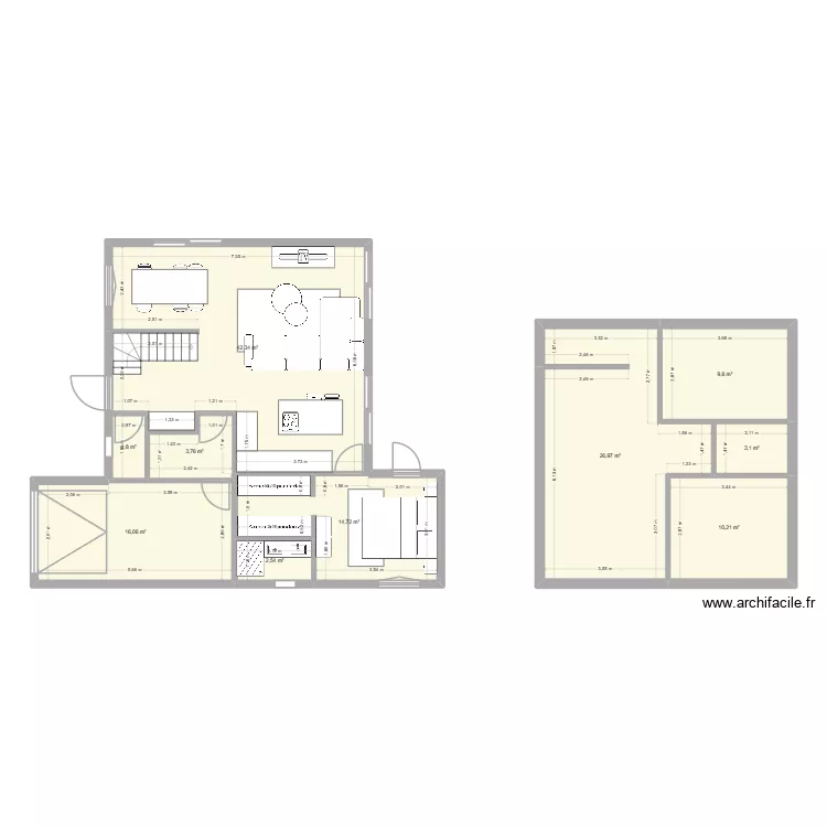 Test2. Plan de 10  et 131 m²