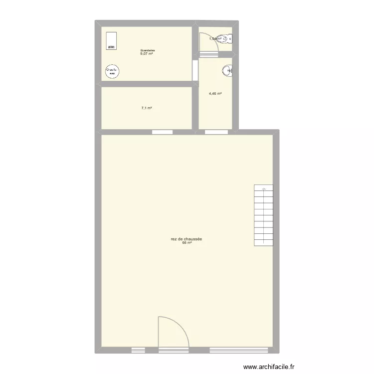 Thuin. Plan de 13  et 267 m²