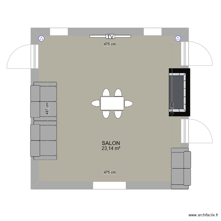 Salon MAILLIS. Plan de 0 pièce et 0 m2
