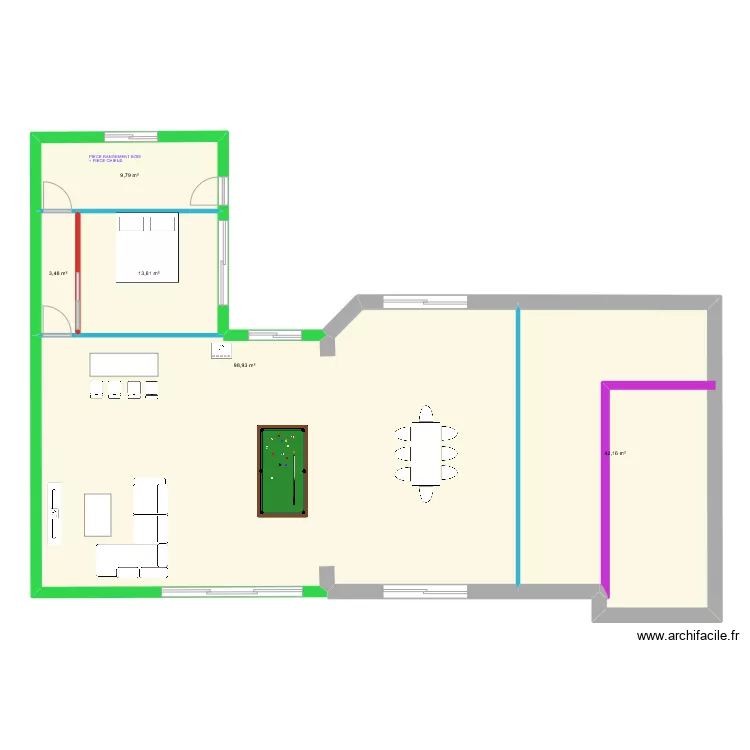 extension vendegies. Plan de 