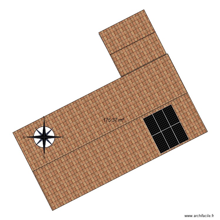 projet photovoltaïque Armengaud Alain. Plan de 1 pièce et 175 m2