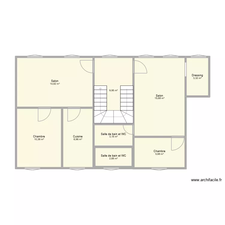 appart 1er etage av du 14 juillet. Plan de appart 1er etage av du 14 juillet. Plan de